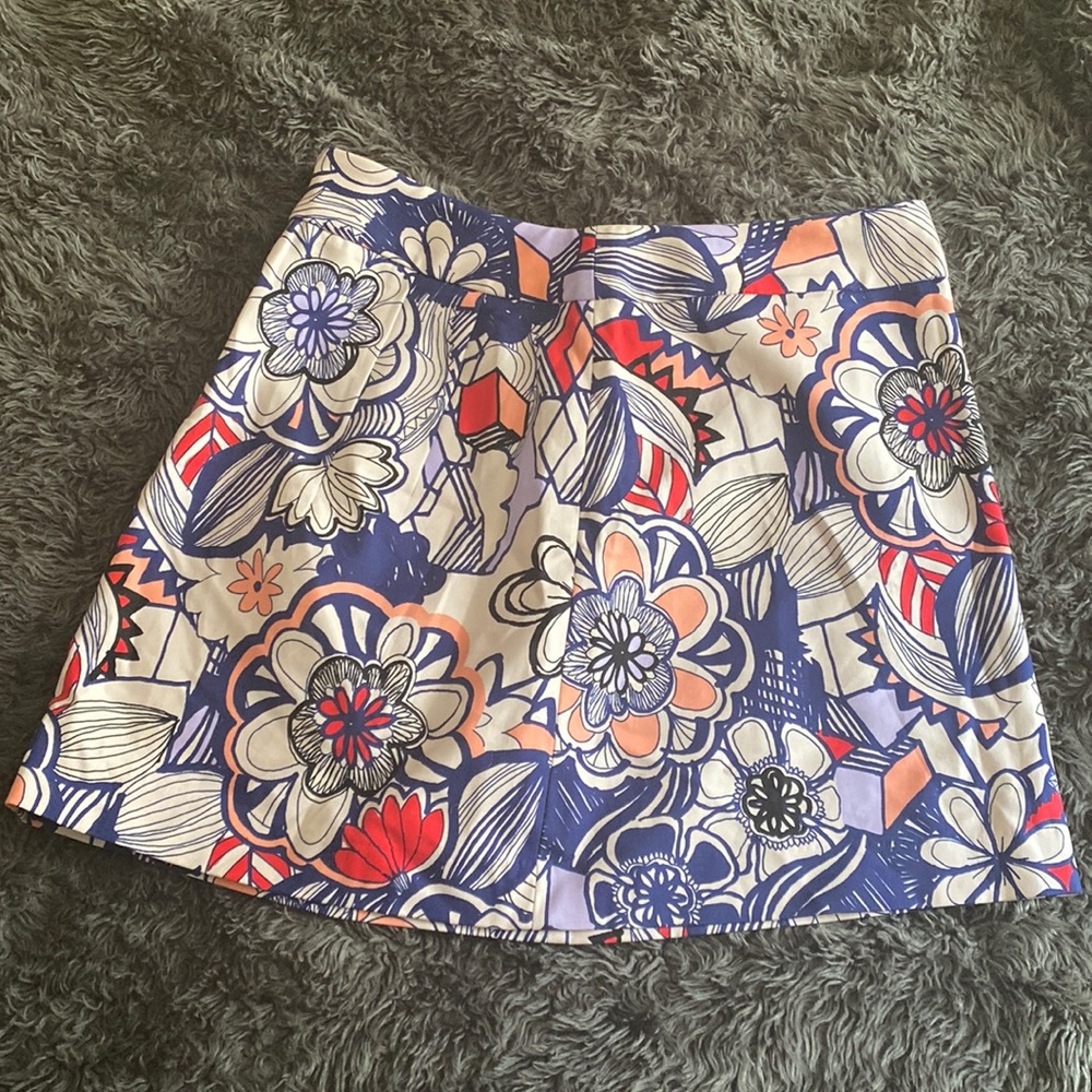 Express size 10 patterned mini skirt